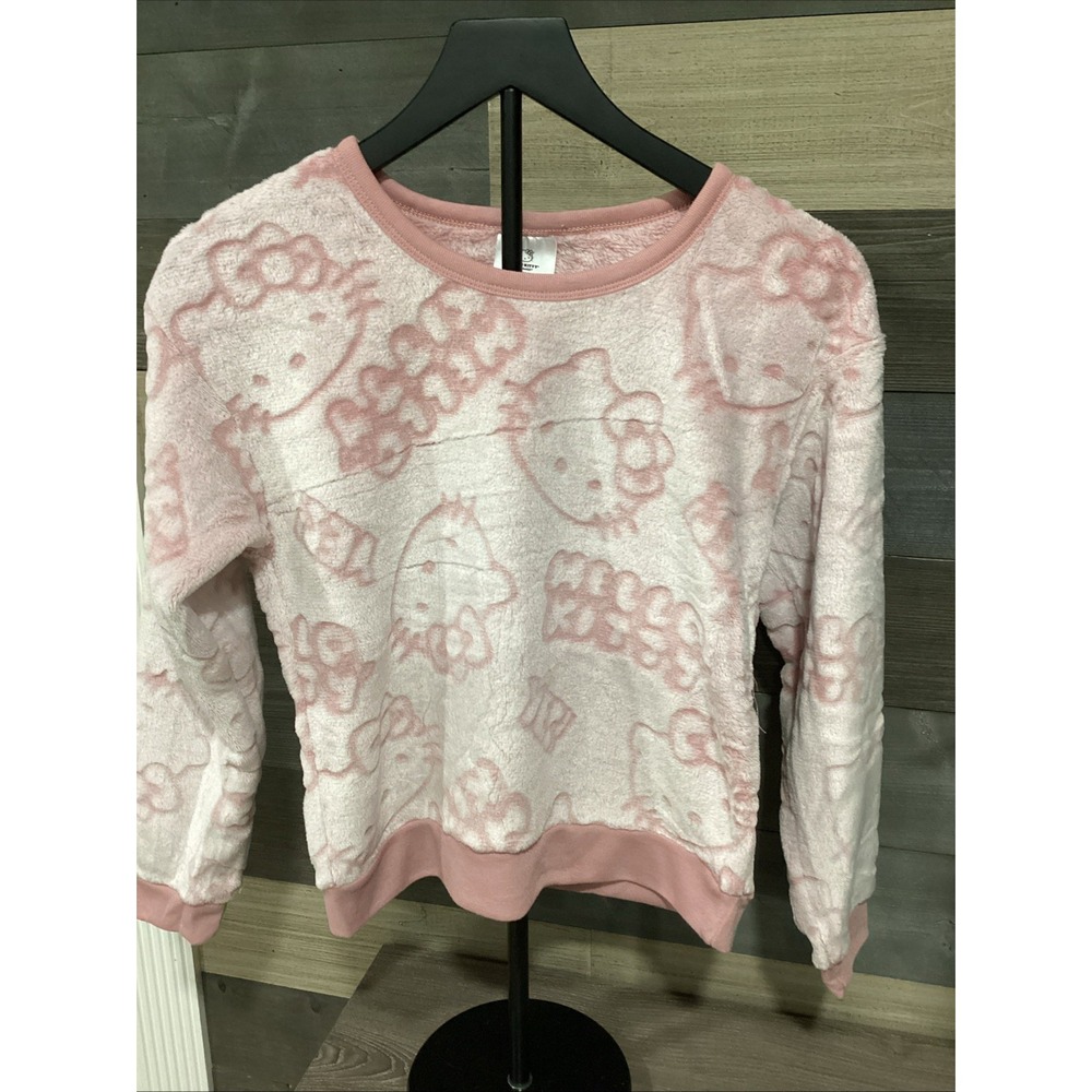 Hello‎ Kitty Youth Size Large 10-12 Sweatshirt NWOT Pink Soft